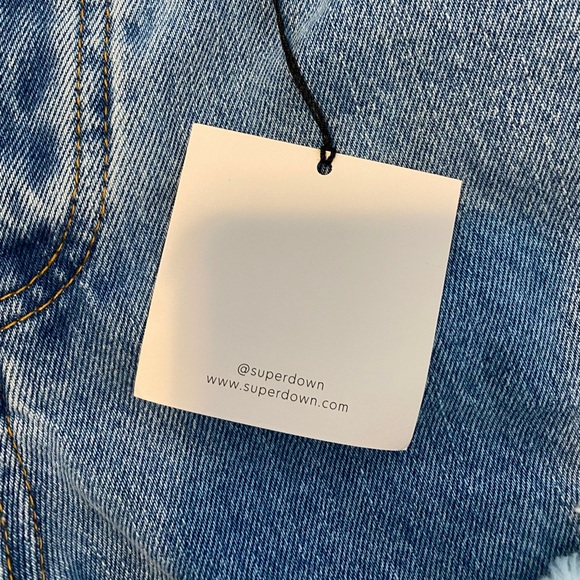 Revolve Super down high rise Jean shorts new with tags - Picture 5 of 5